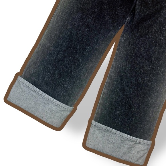 Michael Kors Black Distressed Rolled Cuff Straight Leg Cropped Jeans Size 0 - Picture 7 of 7